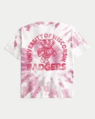 Boxy University of Wisconsin Badgers grafisk T-shirt