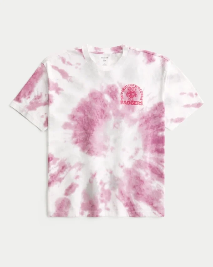Boxy University of Wisconsin Badgers grafisk T-shirt