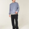 Boxy Washed Crew Sweater
