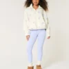 Broderad sherpa-fleecejacka Broderad sherpa-fleecejacka