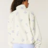 Broderad sherpa-fleecejacka Broderad sherpa-fleecejacka