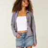 Broderad stjärnficka Denim minikjol Broderad stjärnficka Denim minikjol