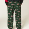 Car Graphic Flannel Pyjamasbyxor