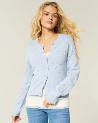 Cardigan med ögla