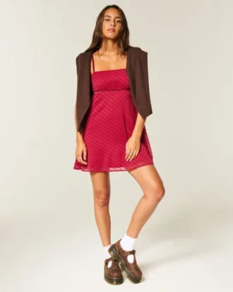 Chiffong Babydoll Miniklänning
