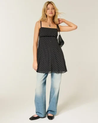 Chiffong Babydoll Miniklänning
