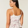 Chiffong-camisole med volanger Chiffong-camisole med volanger