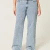 Curvy högmidjade baggy jeans i medium tvätt Curvy högmidjade baggy jeans i medium tvätt