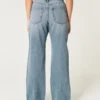 Curvy högmidjade baggy jeans i medium tvätt Curvy högmidjade baggy jeans i medium tvätt