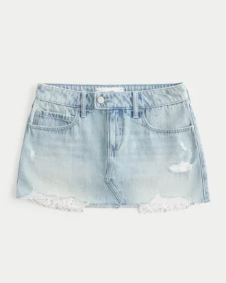 Denim miniskort