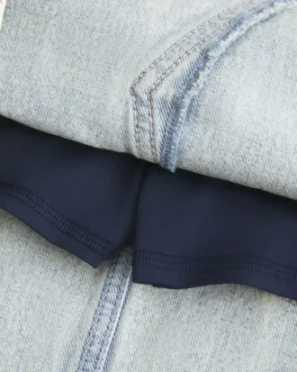 Denim miniskort