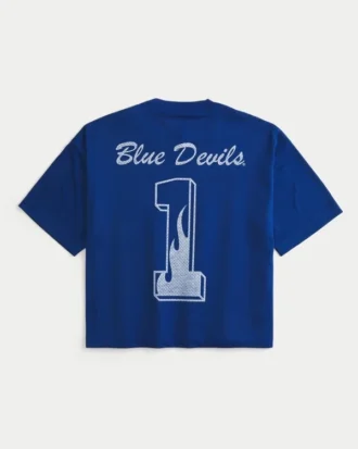 Duke University Blue Devils fotbollströja med tryck