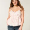 Enkel babydoll-top i chiffong