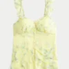 Enkel babydoll-top i chiffong