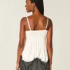 Enkel babydoll-top med nitar Enkel babydoll-top med nitar