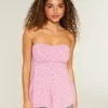 Enkel babydoll-top utan axelband Enkel babydoll-top utan axelband