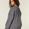 Enkel sweatshirt med logotyp
