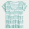 Enkel T-shirt med V-ringning