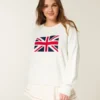 Enkel tröja med Union Jack-motiv Enkel tröja med Union Jack-motiv