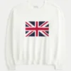 Enkel tröja med Union Jack-motiv Enkel tröja med Union Jack-motiv