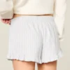 Flanellshorts med volanger Flanellshorts med volanger