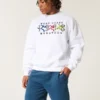 Fleece-shorts med ikon ovanför knäet