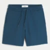 Fleece-shorts med ikon ovanför knäet