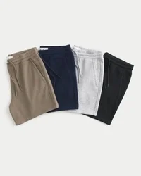 Fleece-shorts ovanför knäet, 4-pack