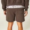 Fleece-shorts som slutar ovanför knäna