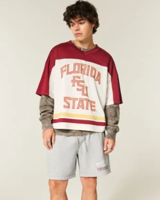 Florida State University Seminoles grafiska fleeceshorts