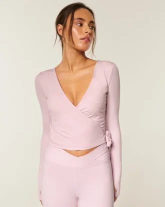 Gilly Hicks Active Recharge långärmad wrap-top Gilly Hicks Active Recharge långärmad wrap-top