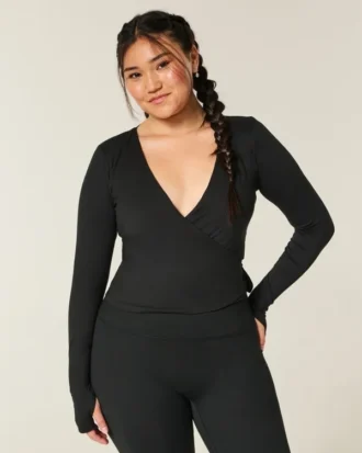 Gilly Hicks Active Recharge långärmad wrap-top Gilly Hicks Active Recharge långärmad wrap-top