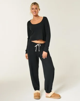 Gilly Hicks Always Cozy Waffle Baggy Joggers Gilly Hicks Always Cozy Waffle Baggy Joggers