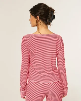 Gilly Hicks Always Cozy Waffle långärmad topp med rund halsringning