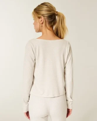 Gilly Hicks Always Cozy Waffle långärmad topp med rund halsringning