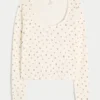Gilly Hicks Always Cozy Waffle långärmad topp med rund halsringning