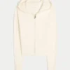 Gilly Hicks kabelstickad hoodie med dragkedja Gilly Hicks kabelstickad hoodie med dragkedja