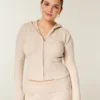 Gilly Hicks kabelstickad hoodie med dragkedja Gilly Hicks kabelstickad hoodie med dragkedja
