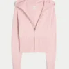 Gilly Hicks kabelstickad hoodie med dragkedja Gilly Hicks kabelstickad hoodie med dragkedja
