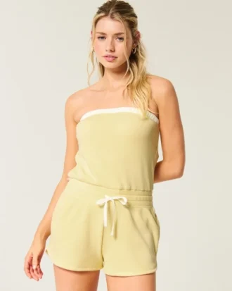 Gilly Hicks Mysig strapless waffle-onesie