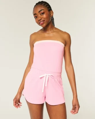 Gilly Hicks Mysig strapless waffle-onesie