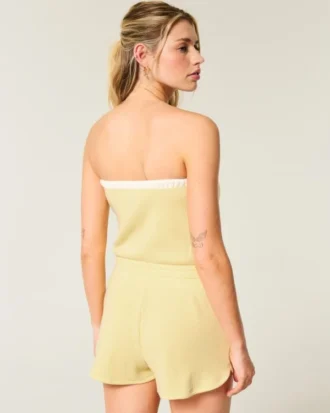 Gilly Hicks Mysig strapless waffle-onesie