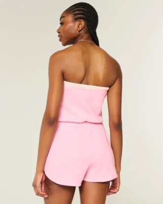 Gilly Hicks Mysig strapless waffle-onesie