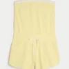 Gilly Hicks Mysig strapless waffle-onesie