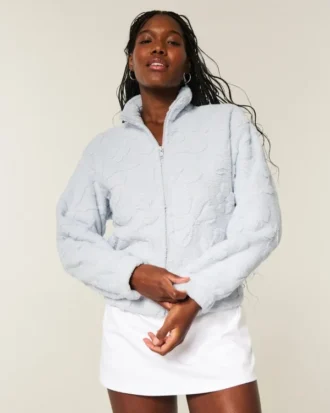 Gilly Hicks Sherpa-tröja med dragkedja