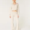Gilly Hicks Sweater-Knit Foldover Waist Flare Pants Gilly Hicks Sweater-Knit Foldover Waist Flare Pants
