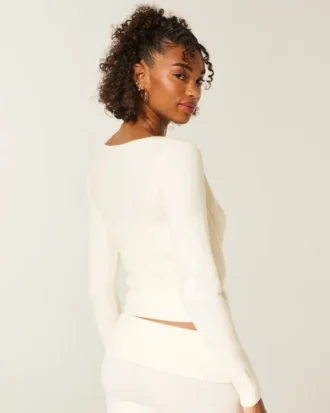 Gilly Hicks Sweater-Knit Multi-Way Wrap Top