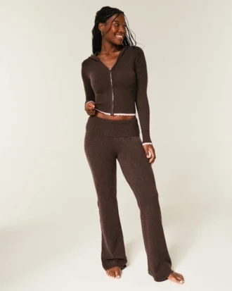 Gilly Hicks Tröja-stickad vikbar bootcut-byxa Gilly Hicks Tröja-stickad vikbar bootcut-byxa