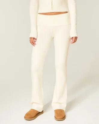 Gilly Hicks Tröja-stickad vikbar bootcut-byxa