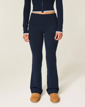 Gilly Hicks Tröja-stickad vikbar bootcut-byxa